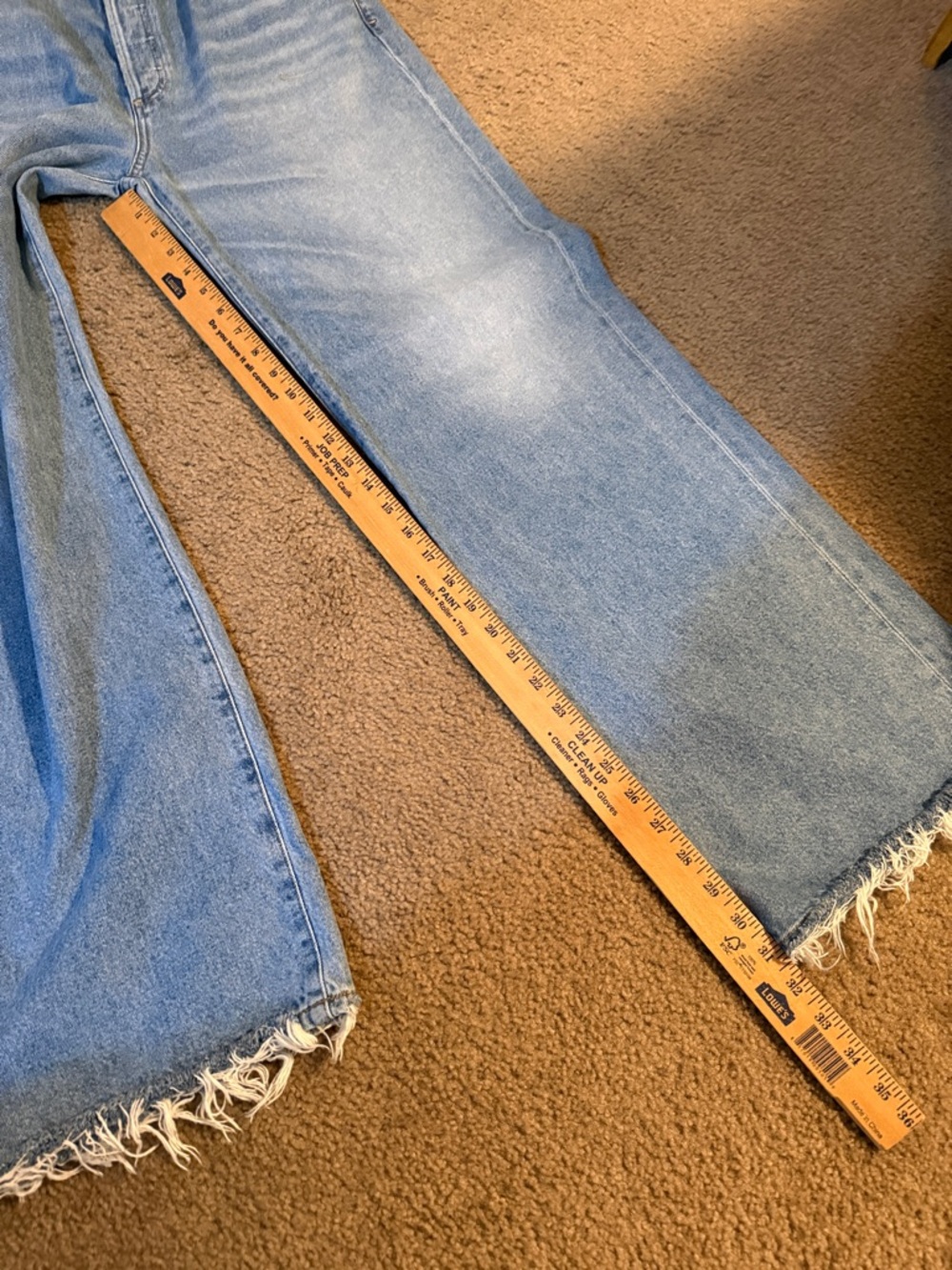 Citizens Of Humanity ANNINA jeans Light Blue with Frayed Hem - Picture 10 of 11